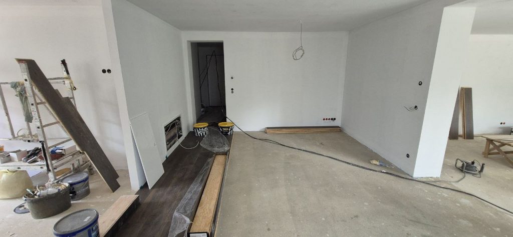 vorher boden verlegen braun